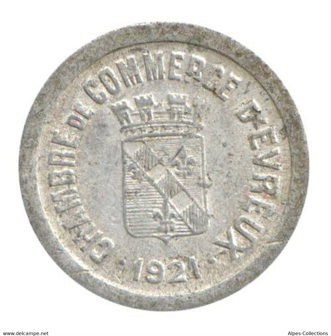 EVREUX - 01.01 - Monnaie De Nécessité - 5 Centimes 1921 - Monétaires / De Nécessité
