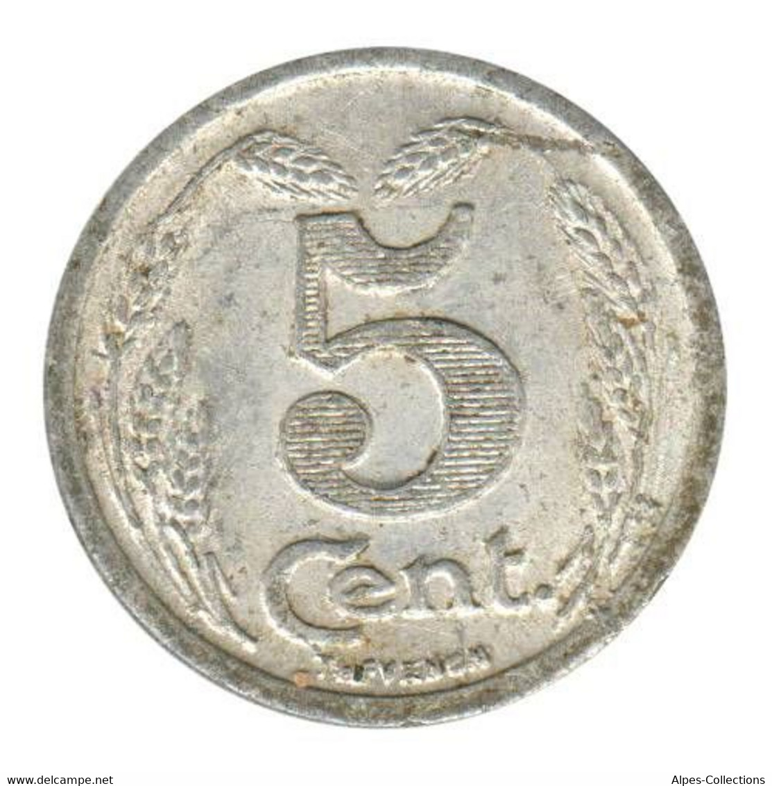 EVREUX - 01.01 - Monnaie De Nécessité - 5 Centimes 1921 - Monétaires / De Nécessité