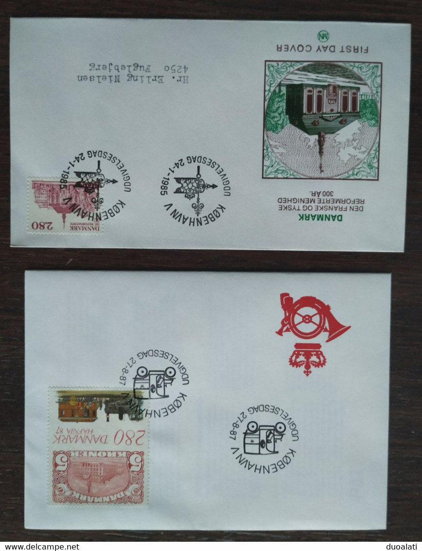 Denmark Danmark 1980-ties Collection Of 6 FDC S - Verzamelingen