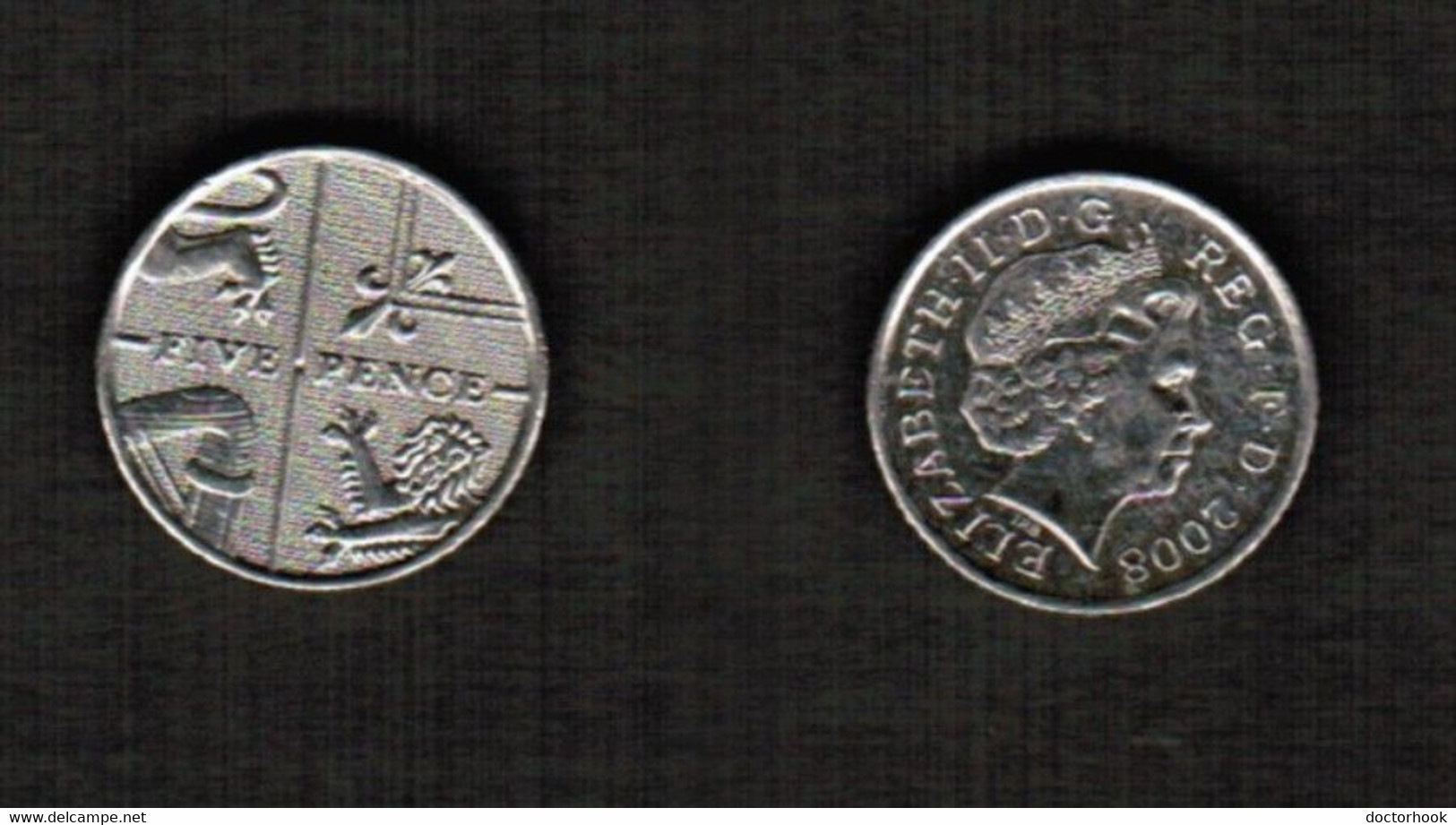 GREAT BRITAIN   5 PENCE 2008 (KM # 1109) #6432 - 5 Pence & 5 New Pence