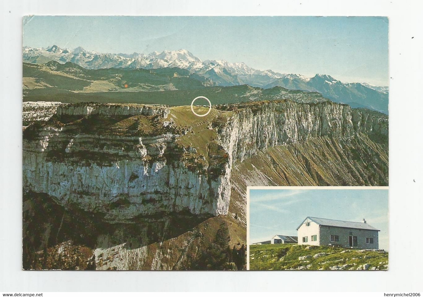 74 Le Parmelan Chalet Refuge Dunand ( Club Alpin Français ) Vue Sur Plateau Des Glières Cachet Dingy St Clair - Sonstige & Ohne Zuordnung
