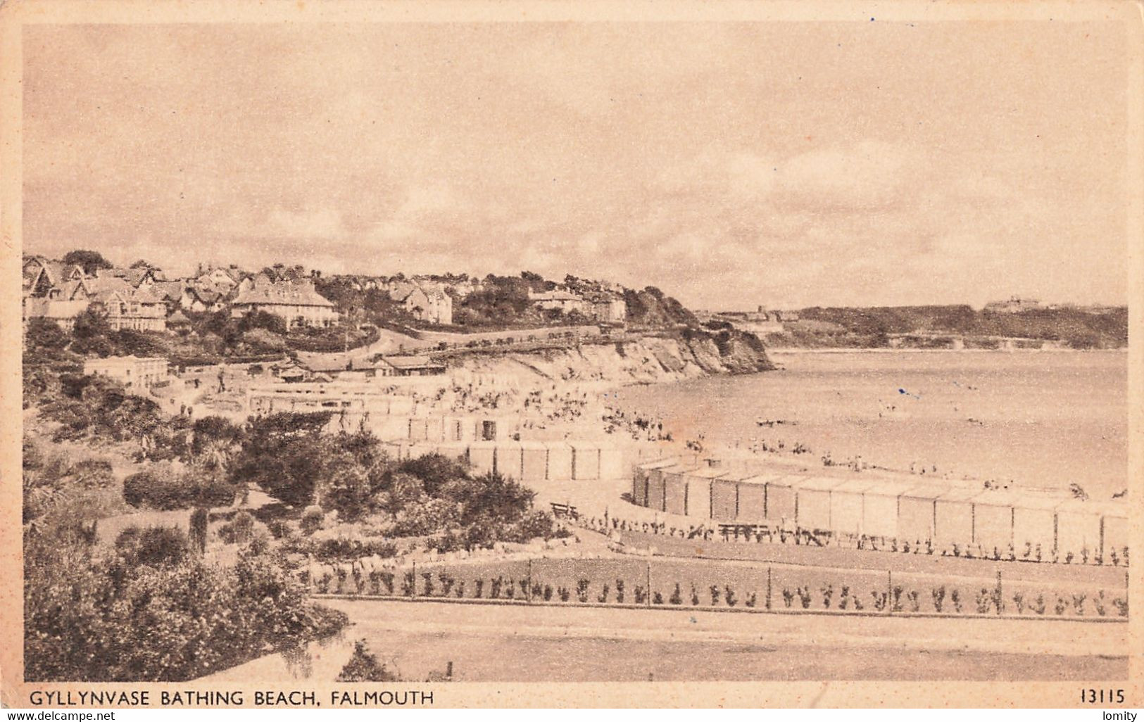 Angleterre Falmouth Gyllynvase Bathing Beach - Falmouth