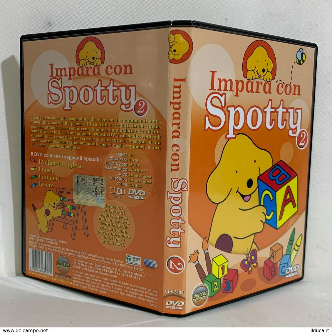 I102317 DVD - Impara Con Spotty Vol. 2 - Alfabeto / Mesi / Numeri / Ore - Cartoons