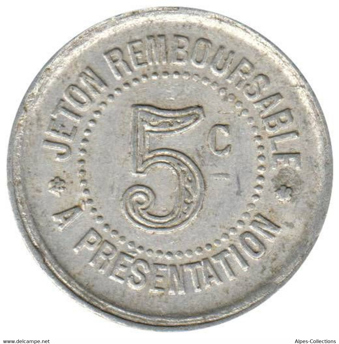 HERAULT - 03.01 - Monnaie De Nécessité - 5 Centimes 1921 - Monétaires / De Nécessité