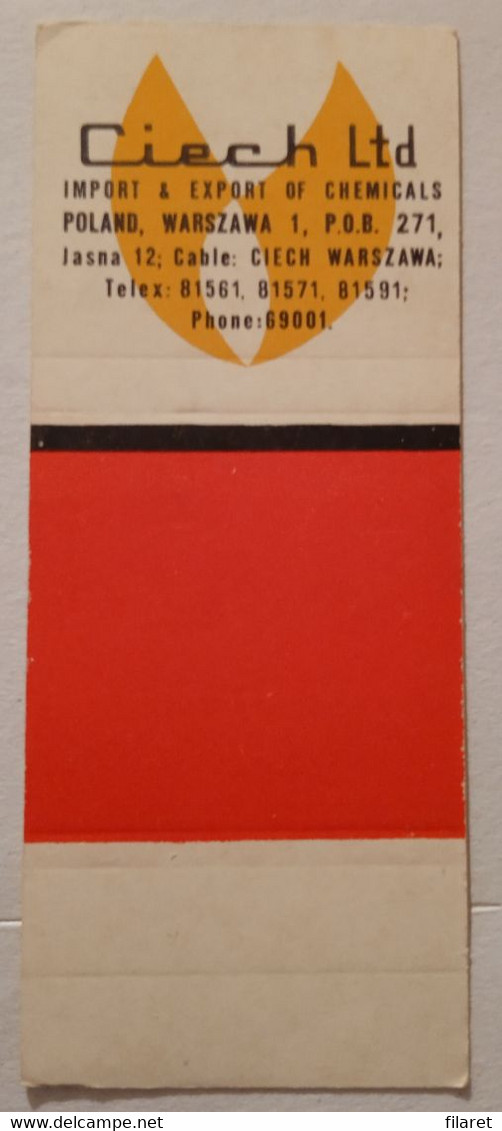 POLAND,POLOGNE,POLISH,GDANSK FACTORY,OLD UNFOLDED MATCHBOX SKILLET - Boites D'allumettes