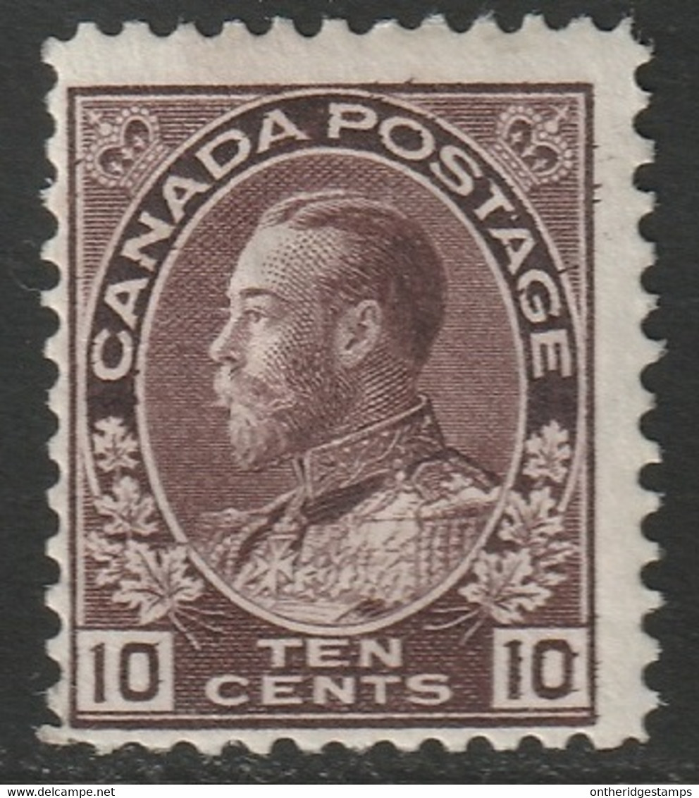 Canada 1912 Sc 116 Mi 97 Yt 97 MH* Brown Purple - Unused Stamps