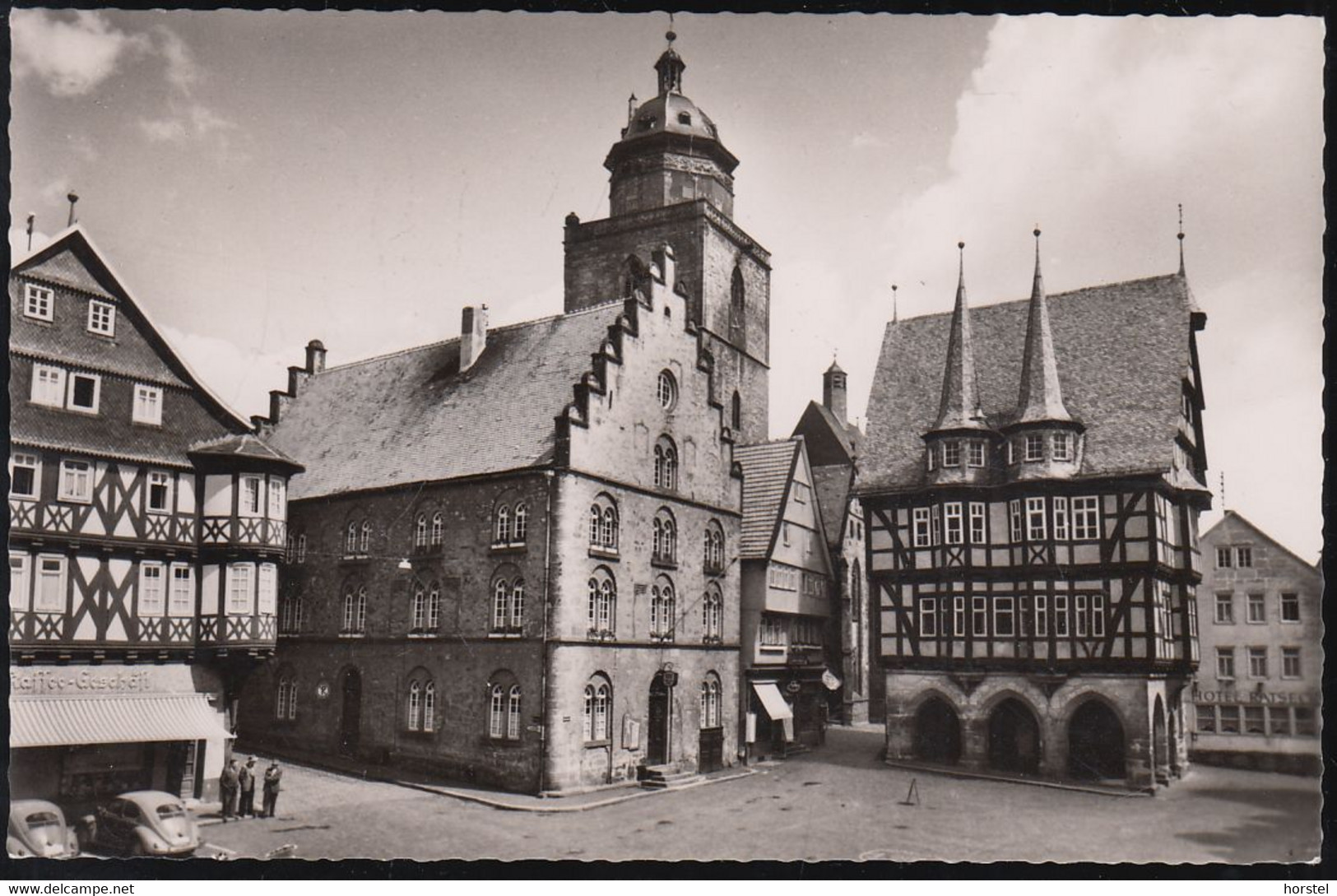 D-36304 Alsfeld - Marktplatz - Cars - 2x VW Käfer - Nice Stamp - Alsfeld