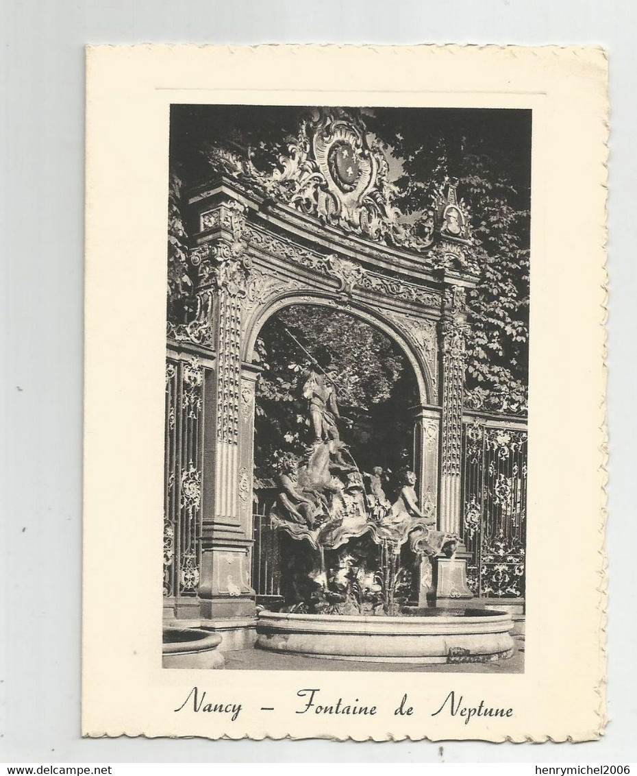 54 Nancy Carte Double Pub Publicité Des Etablissements Essig 41 Rue Victor , Voeux 1959 ; 11,5x15,4 Cm Env - Nancy
