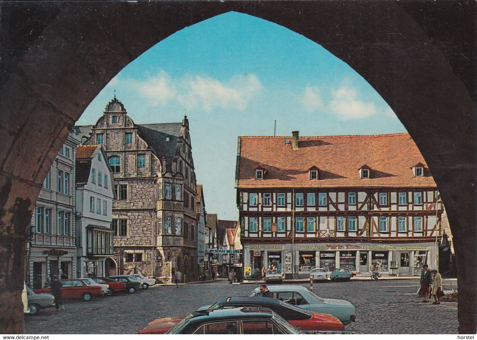 D-36304 Alsfeld - Marktplatz - Hochzeitshaus - Cars - Opel Sprint - Ford Taunus - Alsfeld