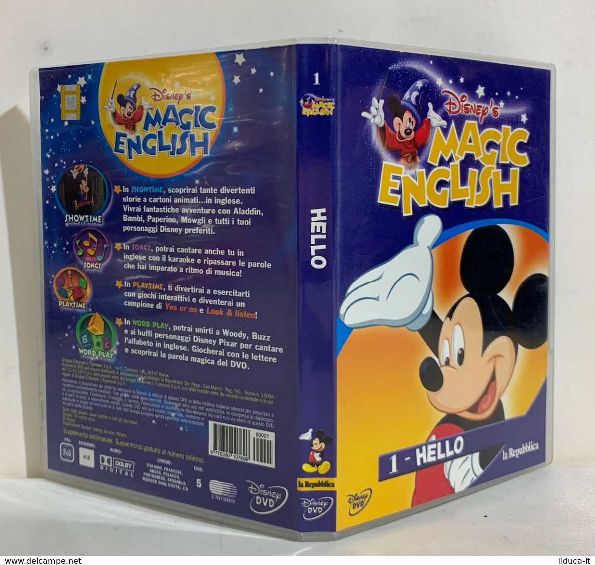 I102332 DVD - Disney's Magic English N. 1 - Hello - Cartoons