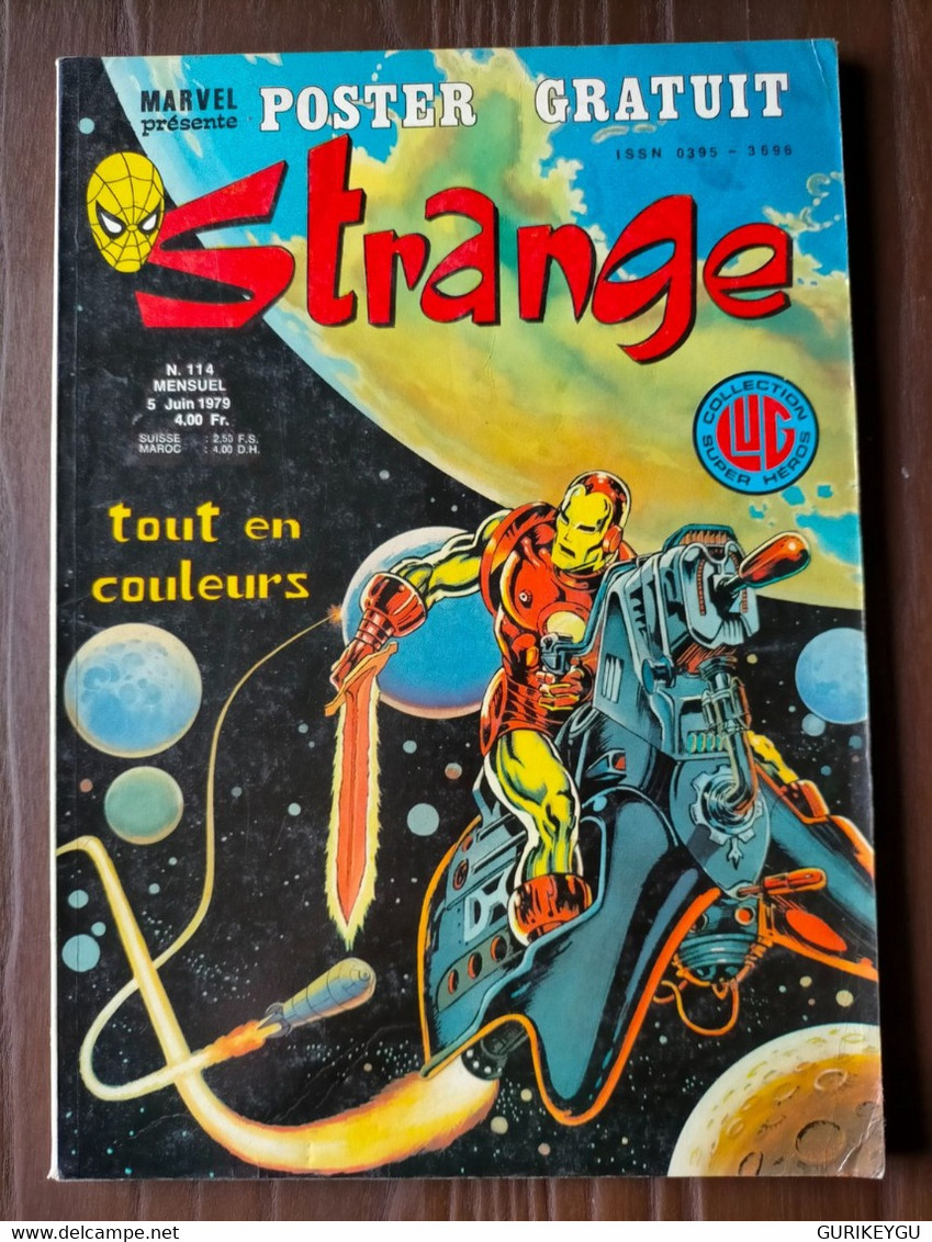 STRANGE  N° 114 DAREDEVIL IRON MAN L'araignée    LUG  05/06/1979 BE - Strange