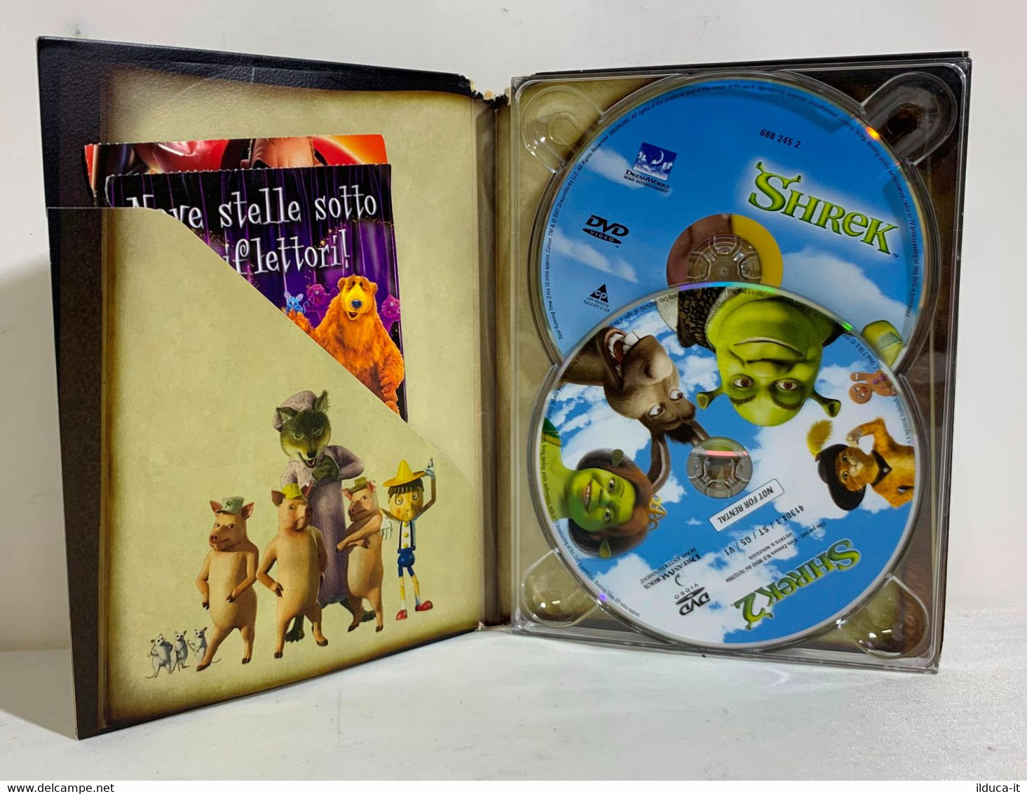 I102337 DVD - The Shrek Collection - Box Set 2 Dischi - Shrek + Shrek 2 - Dessin Animé