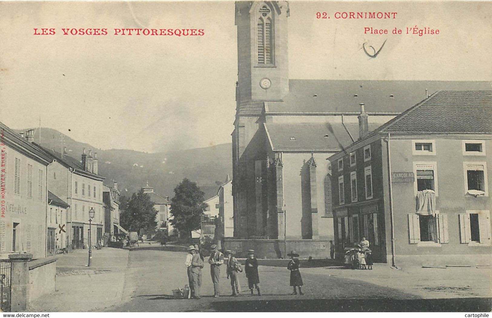 88 - CORNIMONT - Place De L'Eglise - LES VOSGES PITTORESQUES - Cornimont