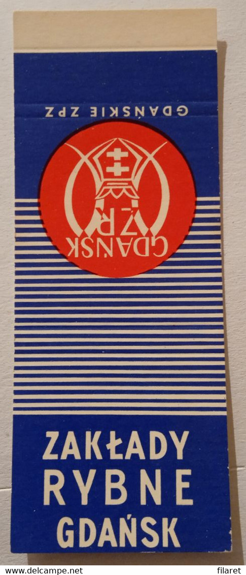 POLAND,POLOGNE,POLISH,GDANSK FACTORY,OLD UNFOLDED MATCHBOX SKILLET - Boites D'allumettes