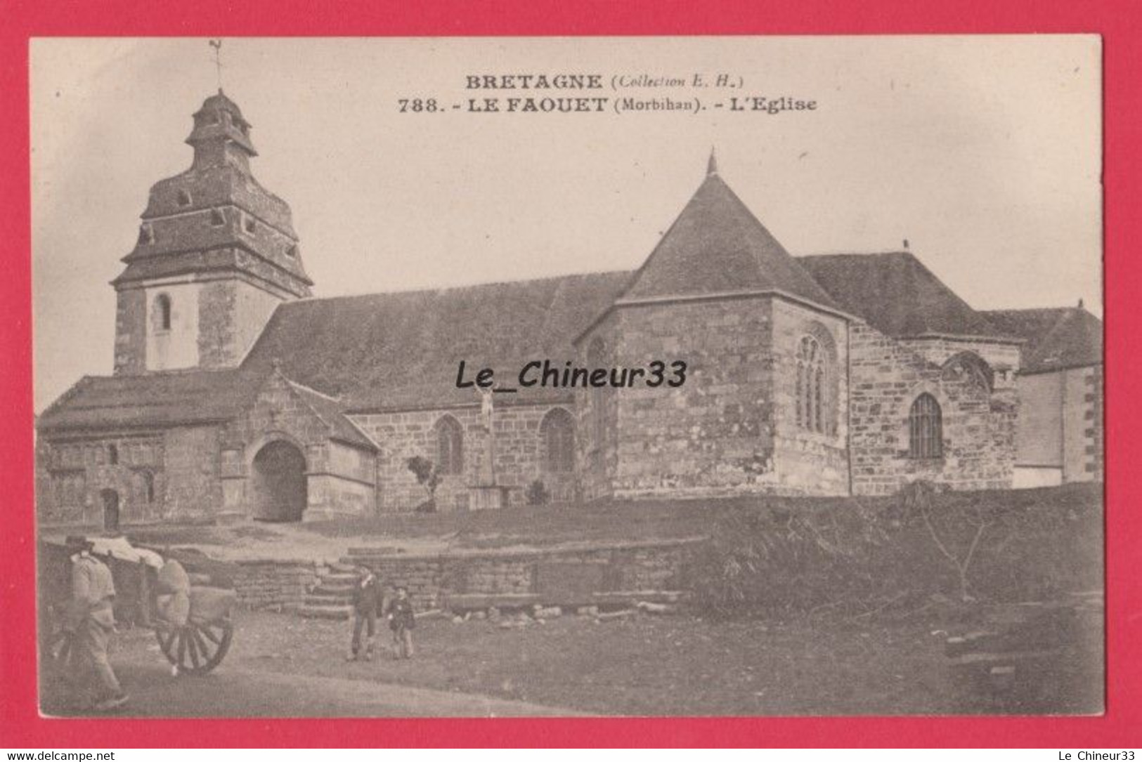 56 - LE FAOUET---L'Eglise----petite Animation---precurseur - Faouët