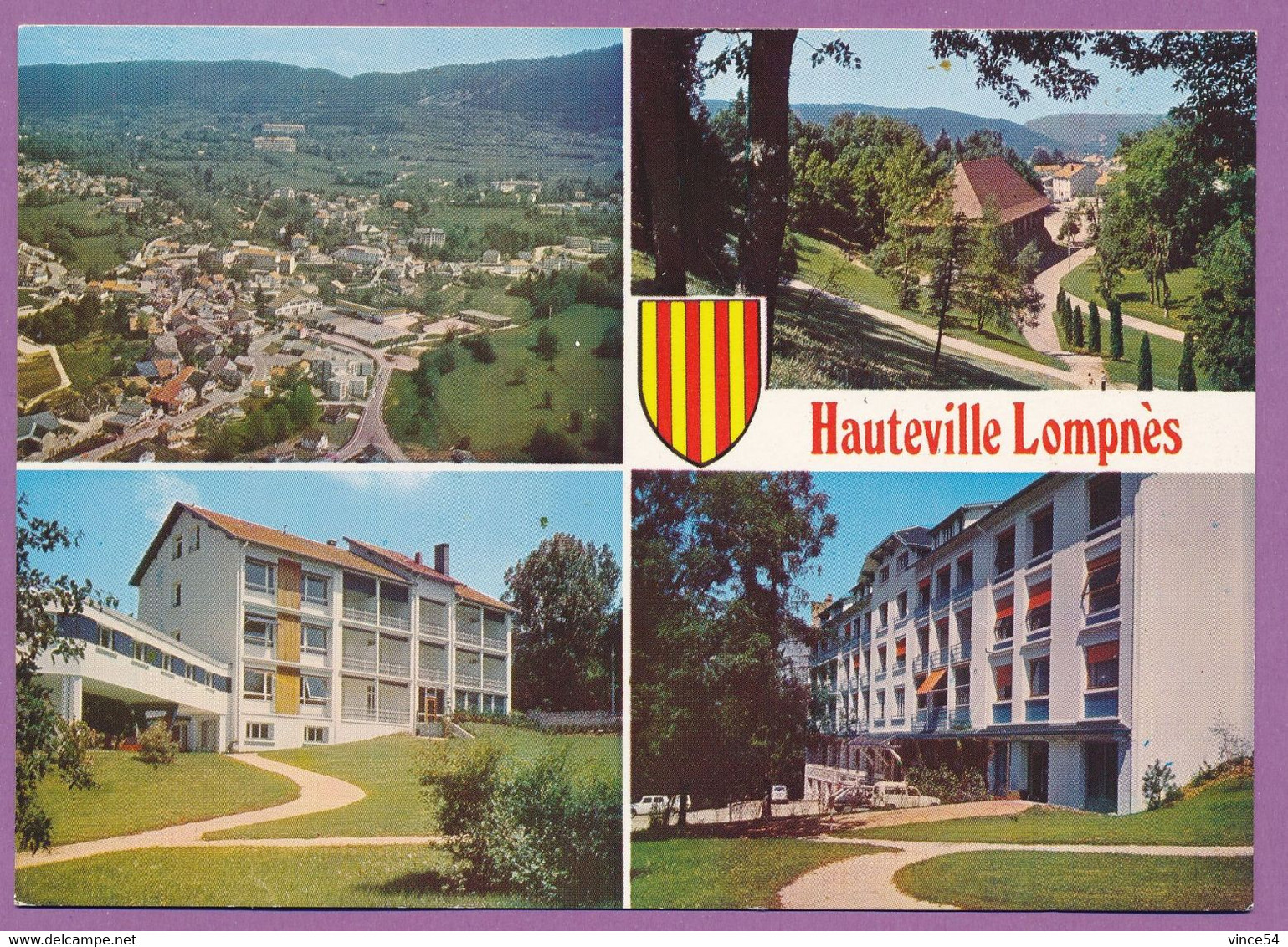 HAUTEVILLE-LOMPNES - Multivues - Blason - Renault 4L Fourgonnette R16 Autos - Hauteville-Lompnes