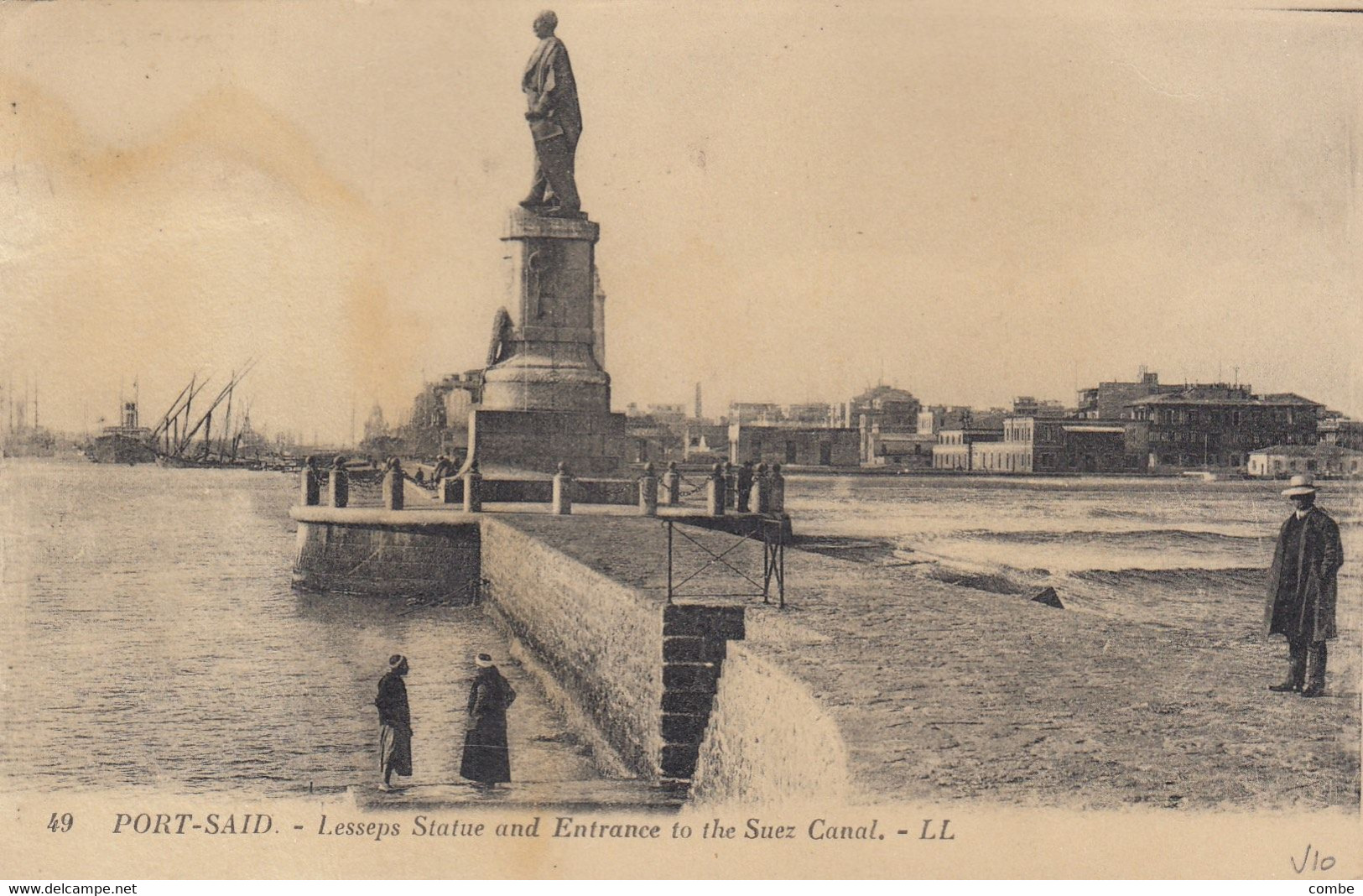 CARTE. PORT SAID. 10 2 25. PAQUEBOT POUR ST RAPHAEL - Covers & Documents