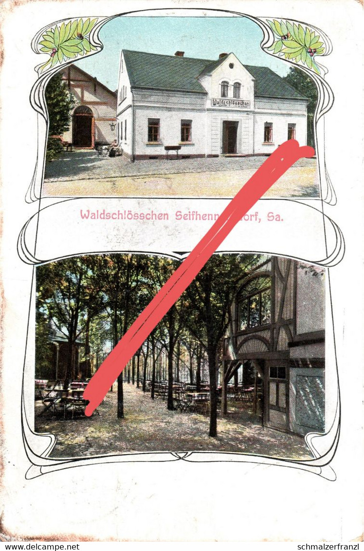 Litho AK Seifhennersdorf Waldschlößchen Gasthof A Neugersdorf Ebersbach Leutersdorf Großschönau Warnsdorf Rumburg Zittau - Seifhennersdorf