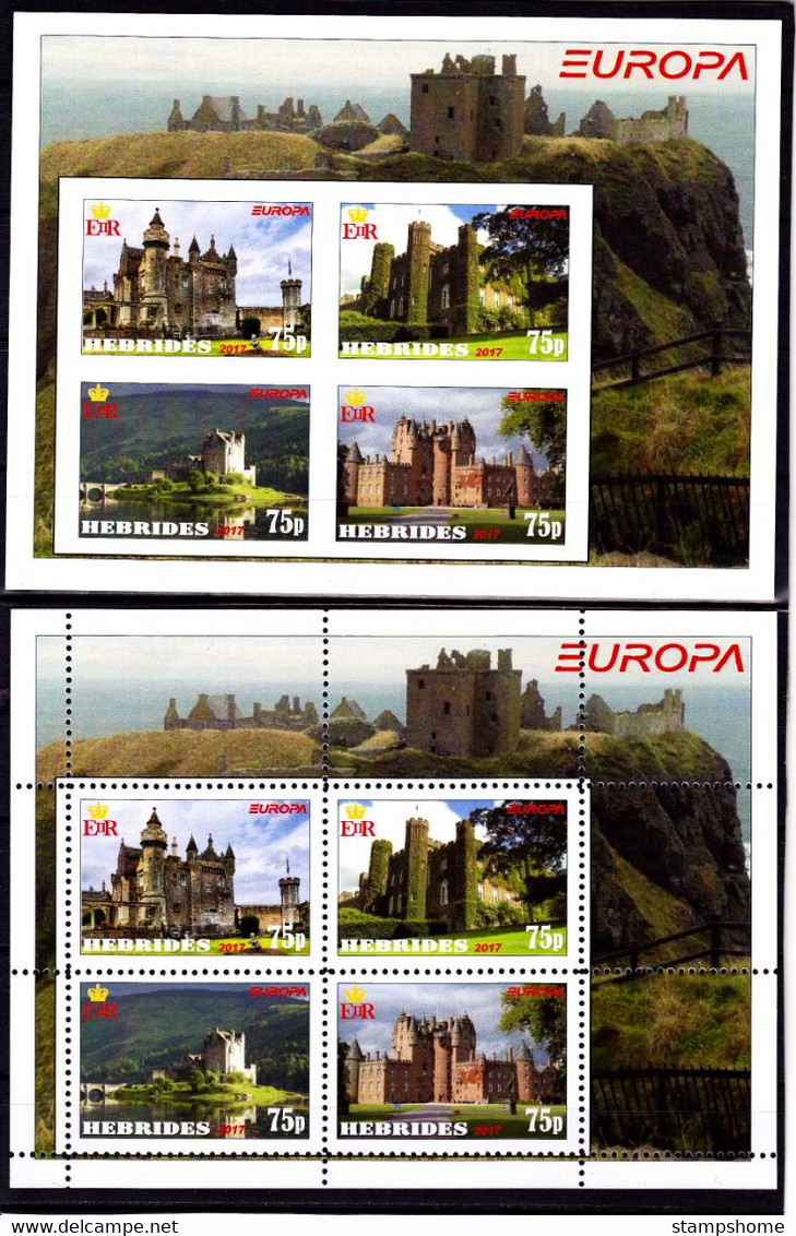 Hebrides - 2017 - Europa Thema - 2.Mini S/Sheet (imp.+perf.) Private İssue ** MNH - Local Issues