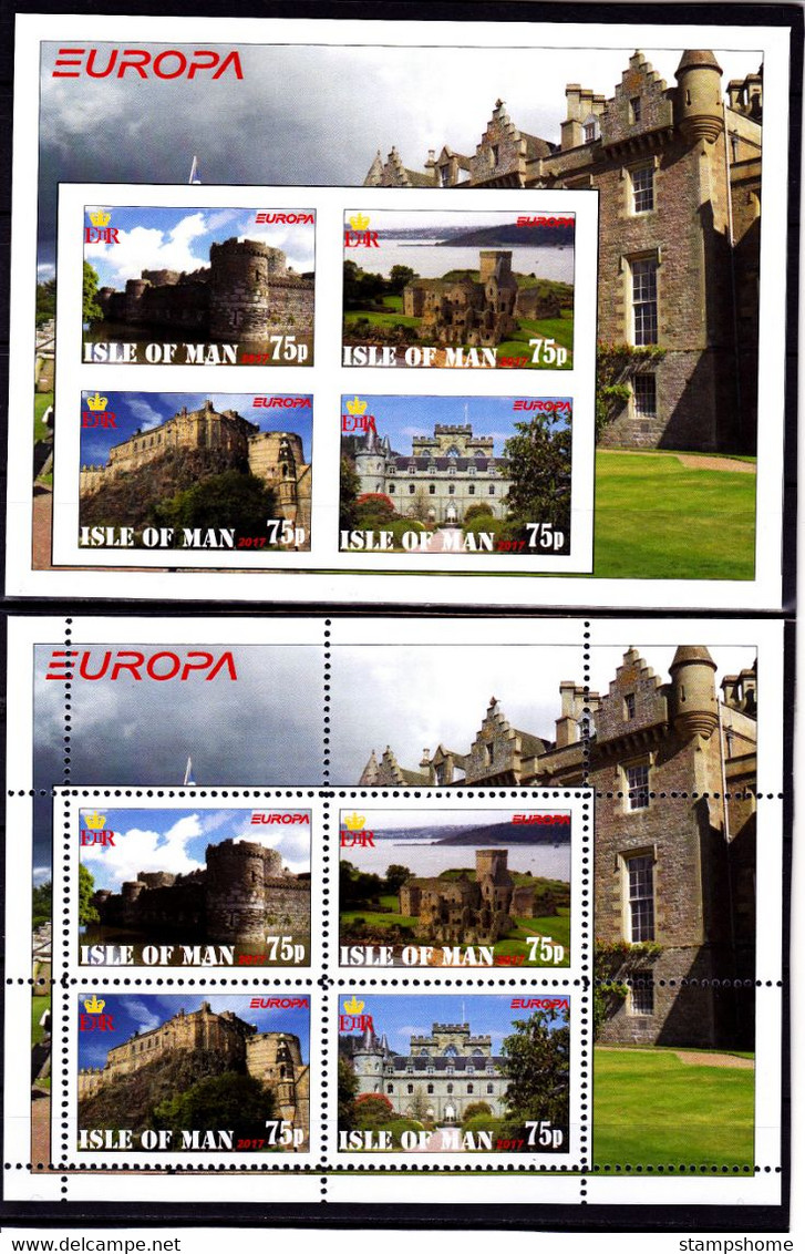 Isle Of Man - 2017 - Europa Thema - 2.Mini S/Sheet (imp.+perf.) Private İssue ** MNH - Local Issues