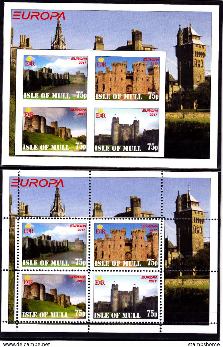 Isle Of Mull - 2017 - Europa Thema - 2.Mini S/Sheet (imp.+perf.) Private İssue ** MNH - Local Issues