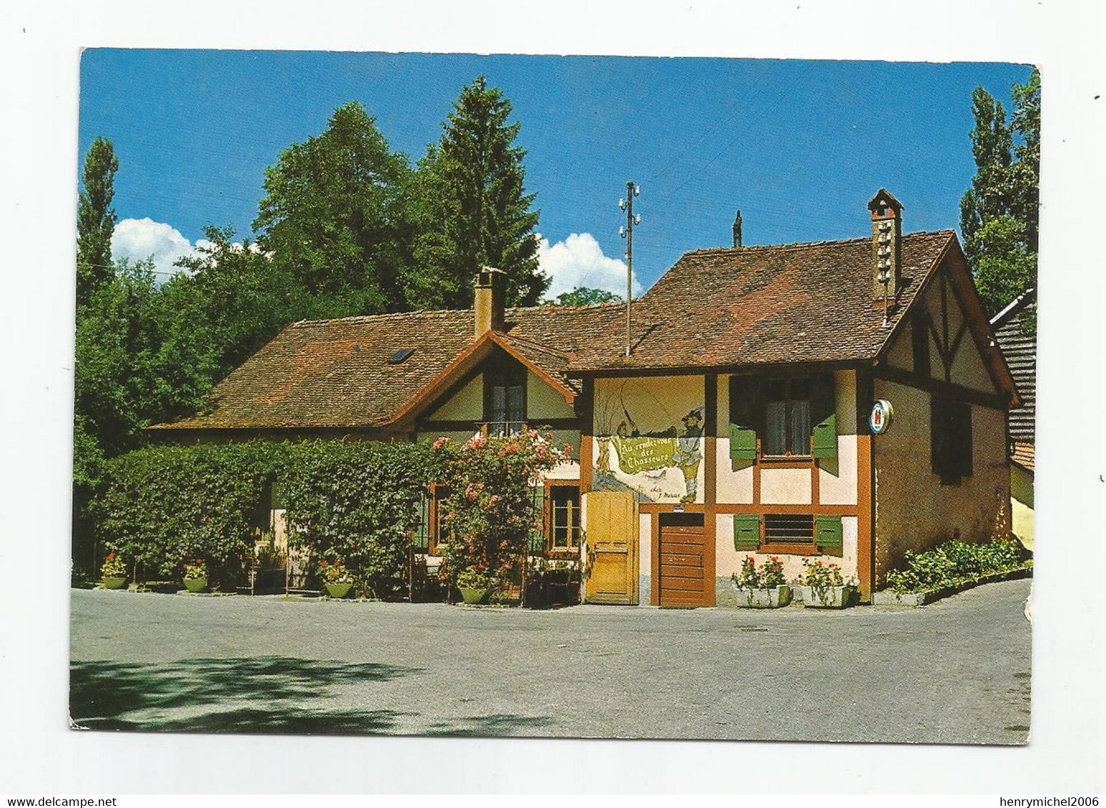 Suisse La Batie Sur Versoix Café Restaurant Au Rendez Vous Des Chasseurs Vers Le Lac Léman Ed Bovey Genève - Genève