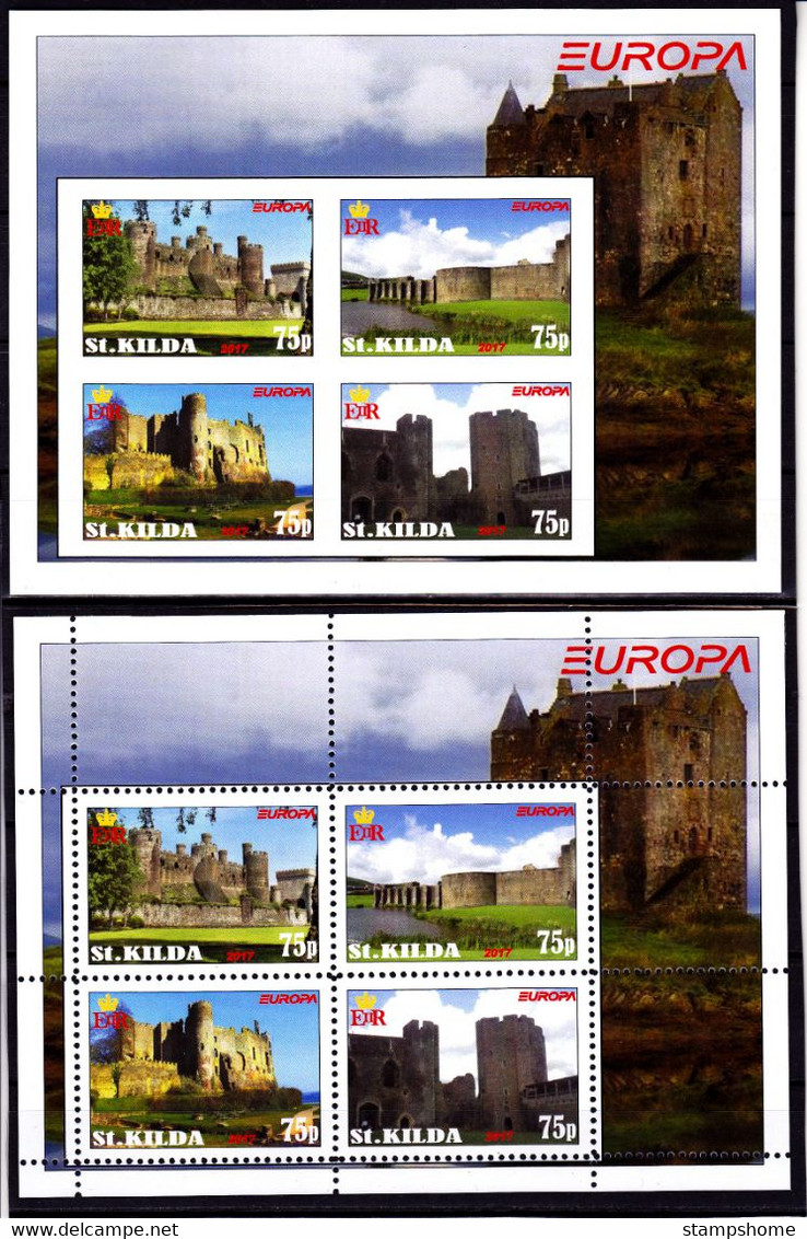 St. Kilda - 2017 - Europa Thema - 2.Mini S/Sheet (imp.+perf.) Private İssue ** MNH - Local Issues