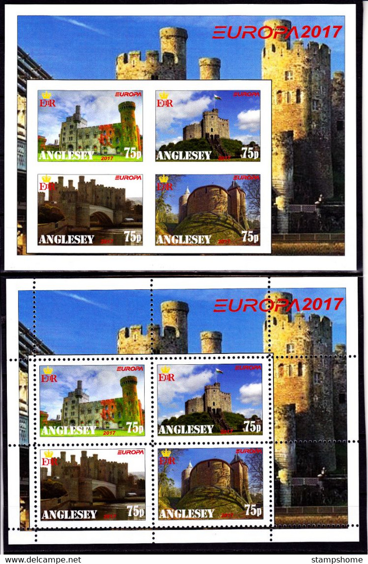 Anglesey - 2017 - Europa Thema - 2.Mini S/Sheet (imp.+perf.) Private İssue ** MNH - Local Issues