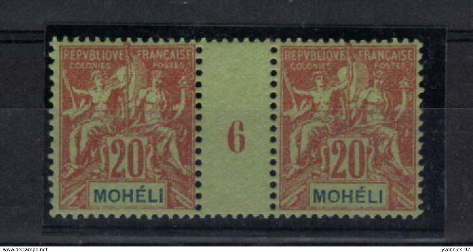 Mohéli -  Millésimes (1906 N°6 Neuf - Ongebruikt