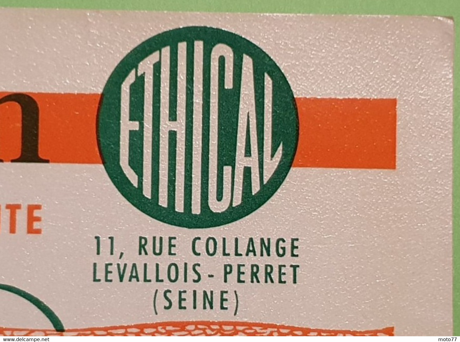 Buvard 1336 - Laboratoire Ethical - INONGAN - Vert Et Vif - Etat D'usage : Voir Photos - 21 X 10 Cm Environ- Vers 1960 - Produits Pharmaceutiques