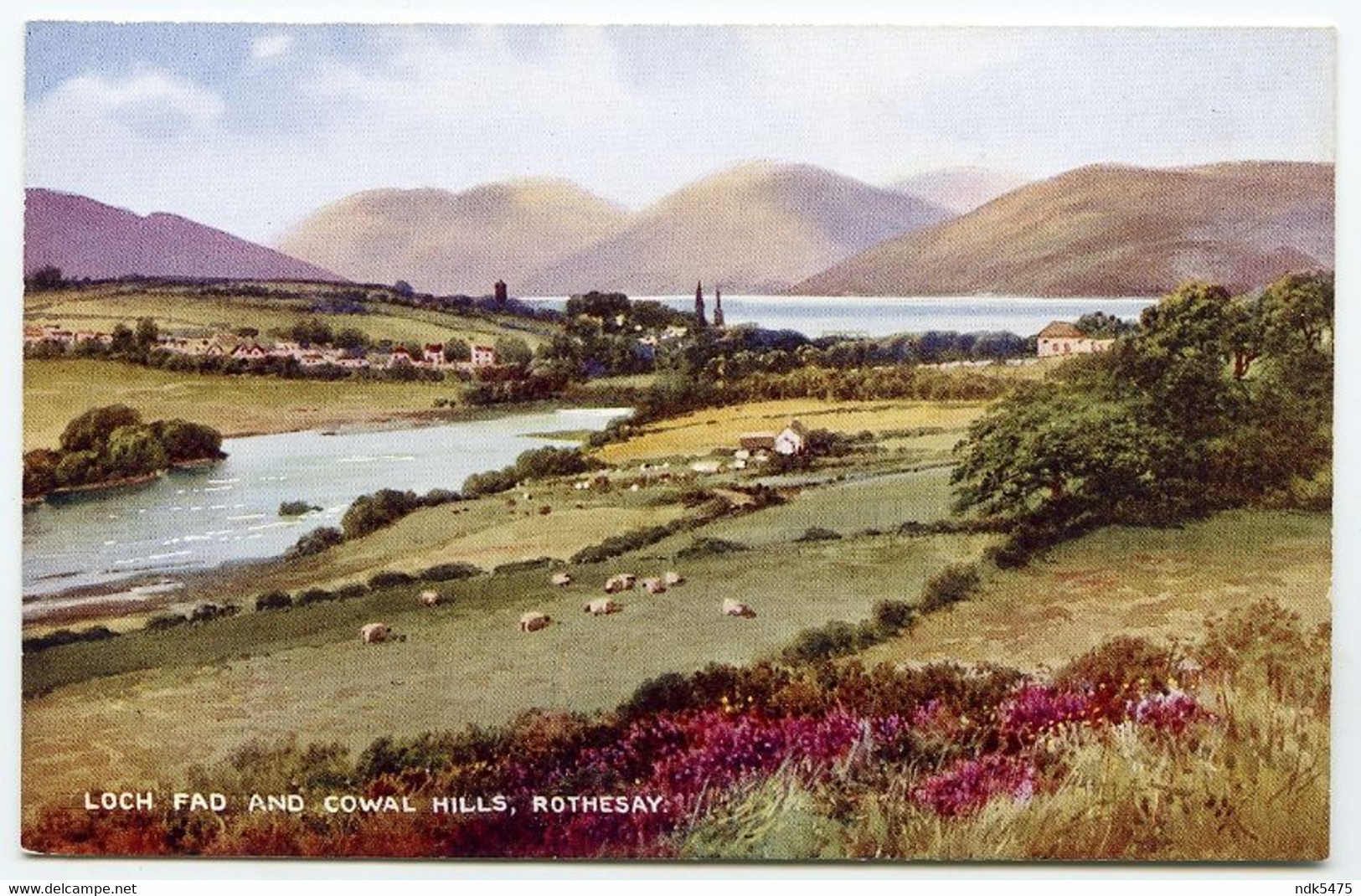 ARTIST CARD : BUTE - LOCH FAD AND COWAL HILLS, ROTHESAY - Bute