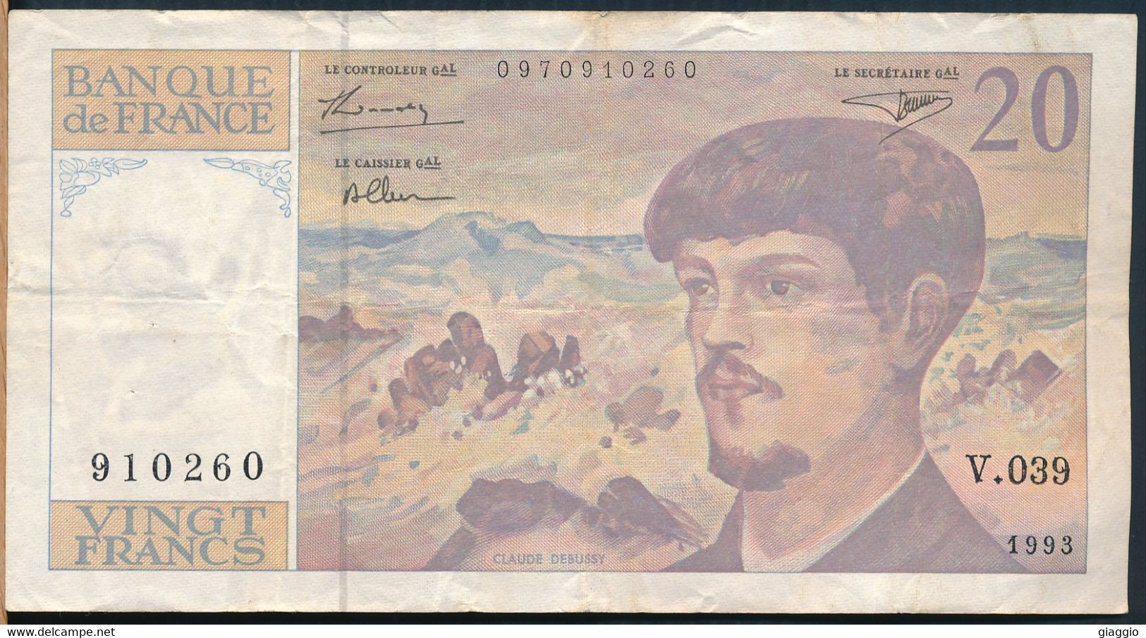 °°° FRANCE - 20 FRANCS 1993 °°° - 20 F 1980-1997 ''Debussy''