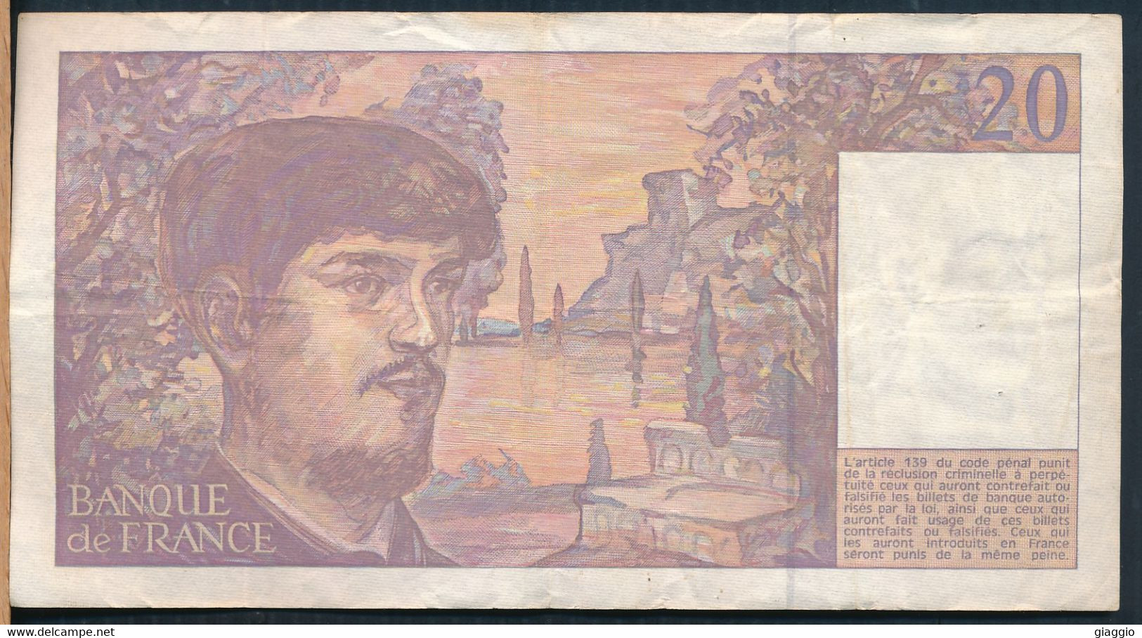 °°° FRANCE - 20 FRANCS 1993 °°° - 20 F 1980-1997 ''Debussy''