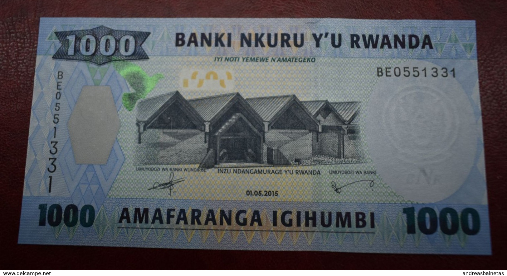 Banknotes Rwanda 1000 Francs UNC - Rwanda