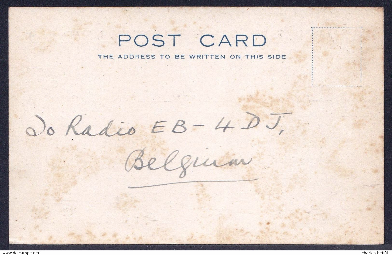 DALSTON LONDON 1927 U.K. - SHORT WAVE - AMATEUR RADIO STATION BRS101 RESEAU BELGE - Sonstige & Ohne Zuordnung