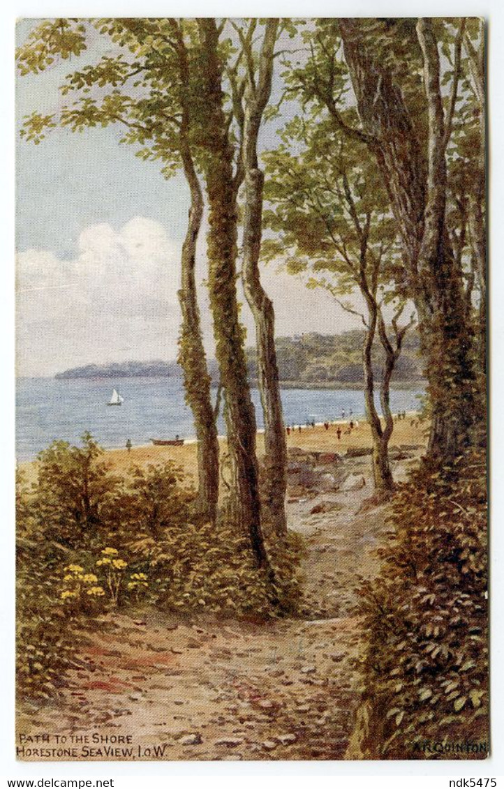 ARTIST : A. R. QUINTON - PATH TO THE SHORE, HORESTONE SEAVIEW, ISLE OF WIGHT - Quinton, AR