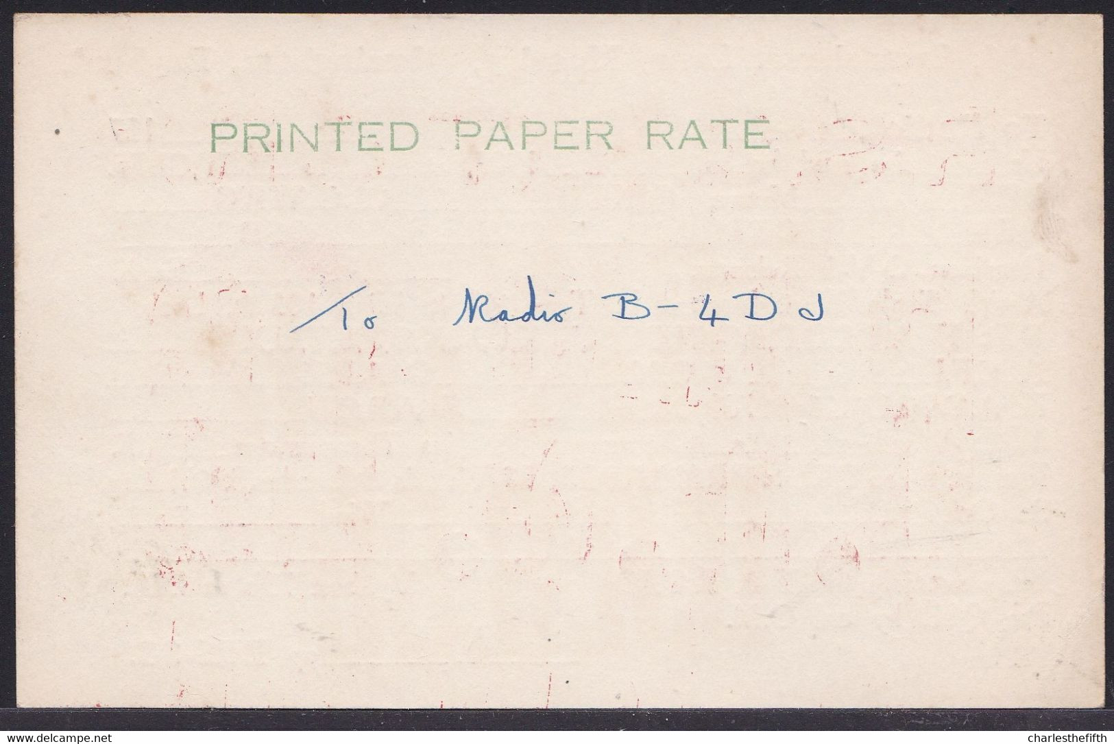 BIRMINGHAM ENGLAND 1927 U.K. - SHORT WAVE - AMATEUR RADIO STATION B.R.S.38 VIA RESEAU BELGE - Other & Unclassified