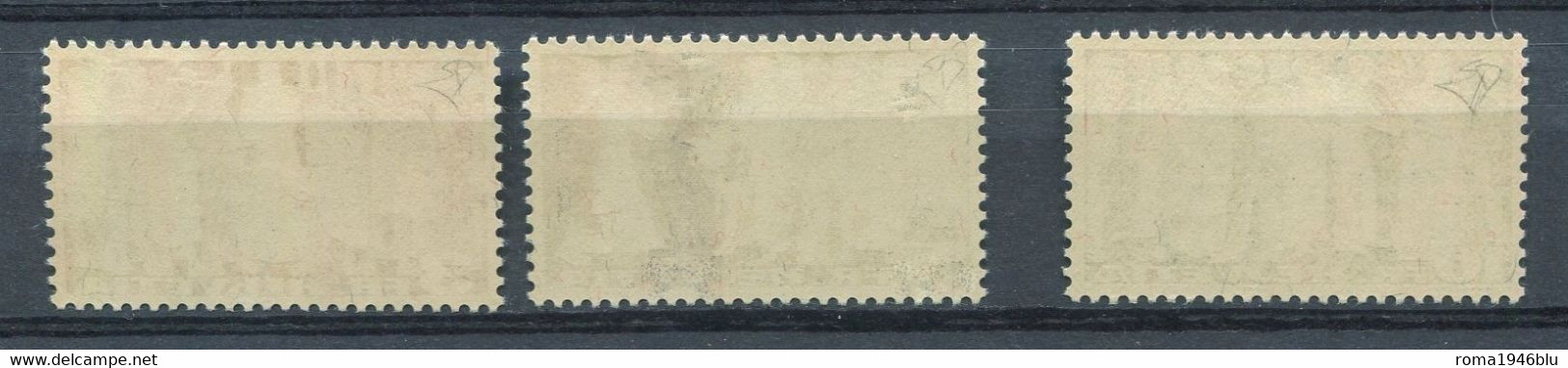 SVIZZERA 1942 SIMBOLI INDIPENDENZA ** MNH F.TO ENZO DIENA 313A/15A - Unused Stamps