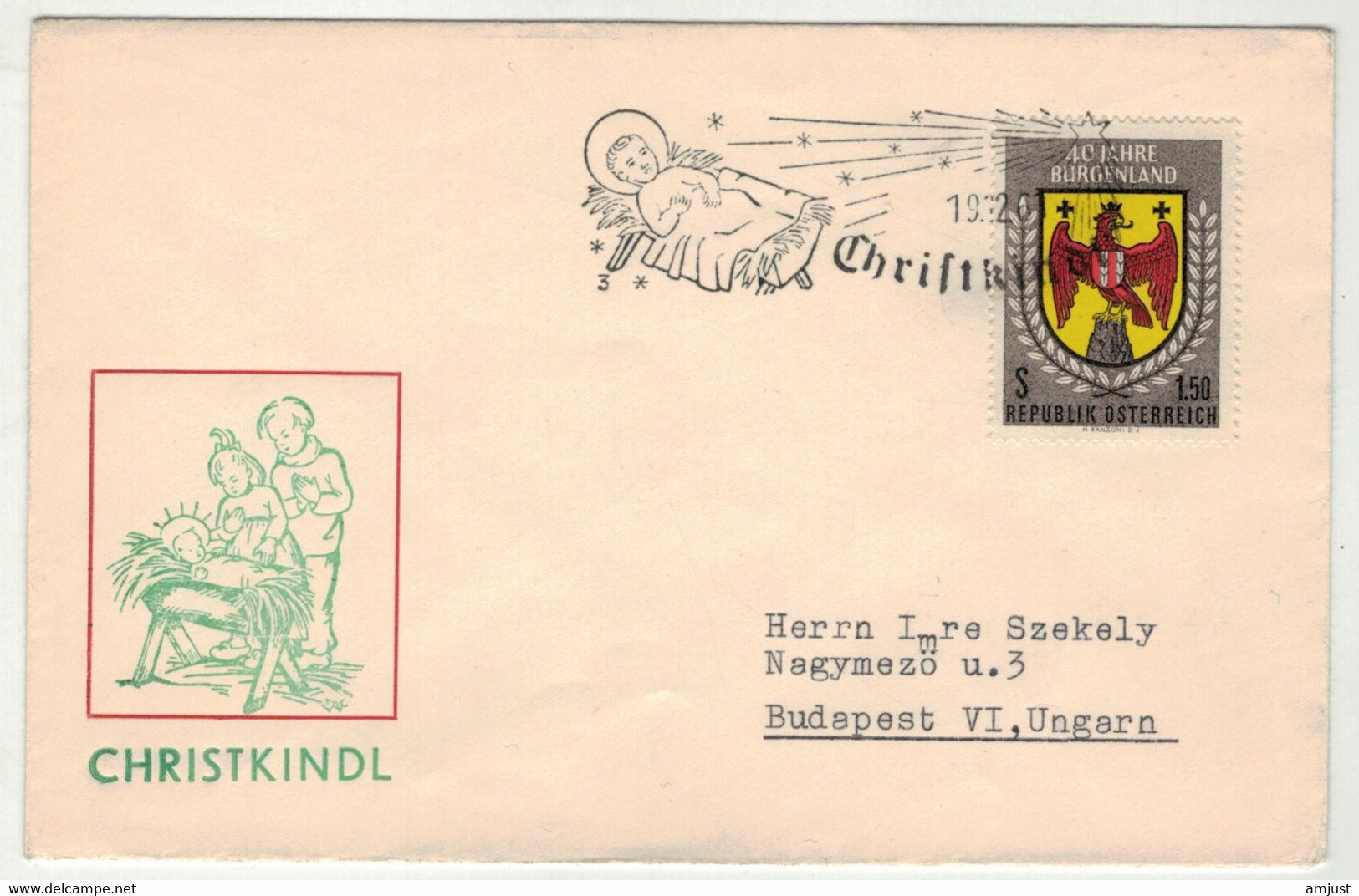 Fêtes // Noël // Christkindl  1961, Lettre Pour La Hongrie - Navidad