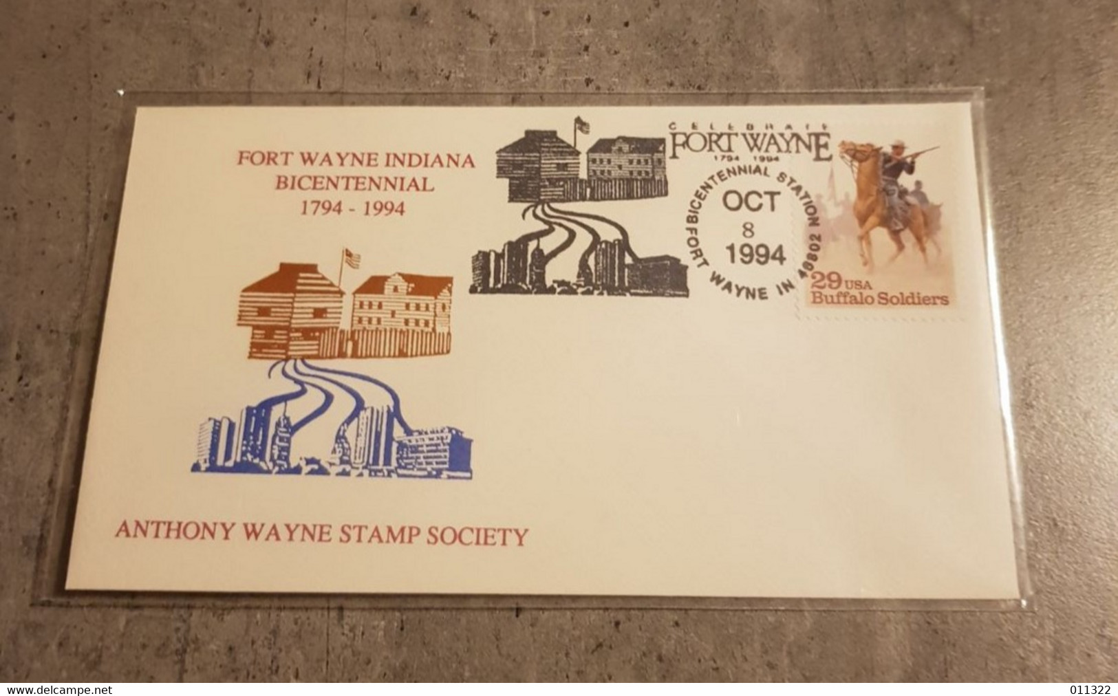 USA FDC YEAR 1994  FORT WAYNE INDIANA BICENTENNIAL - 1991-2000