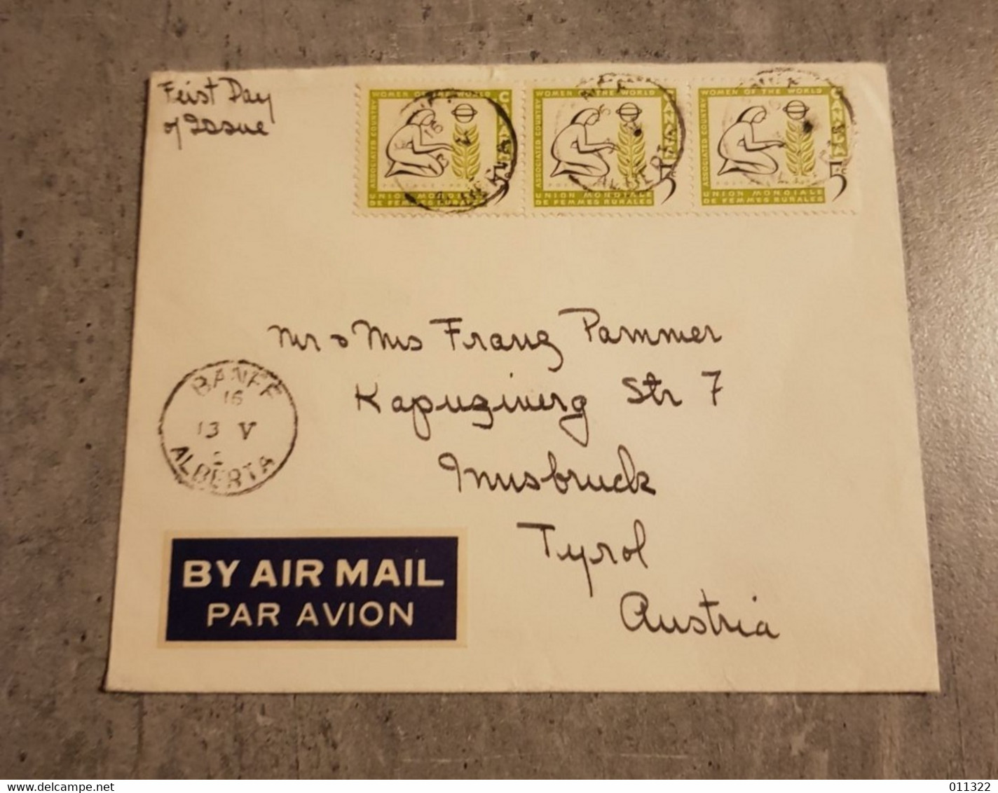 CANADA AIRMAIL PAR AVION COVER CIRCULED SEND TO AUSTRIA - Lettres & Documents