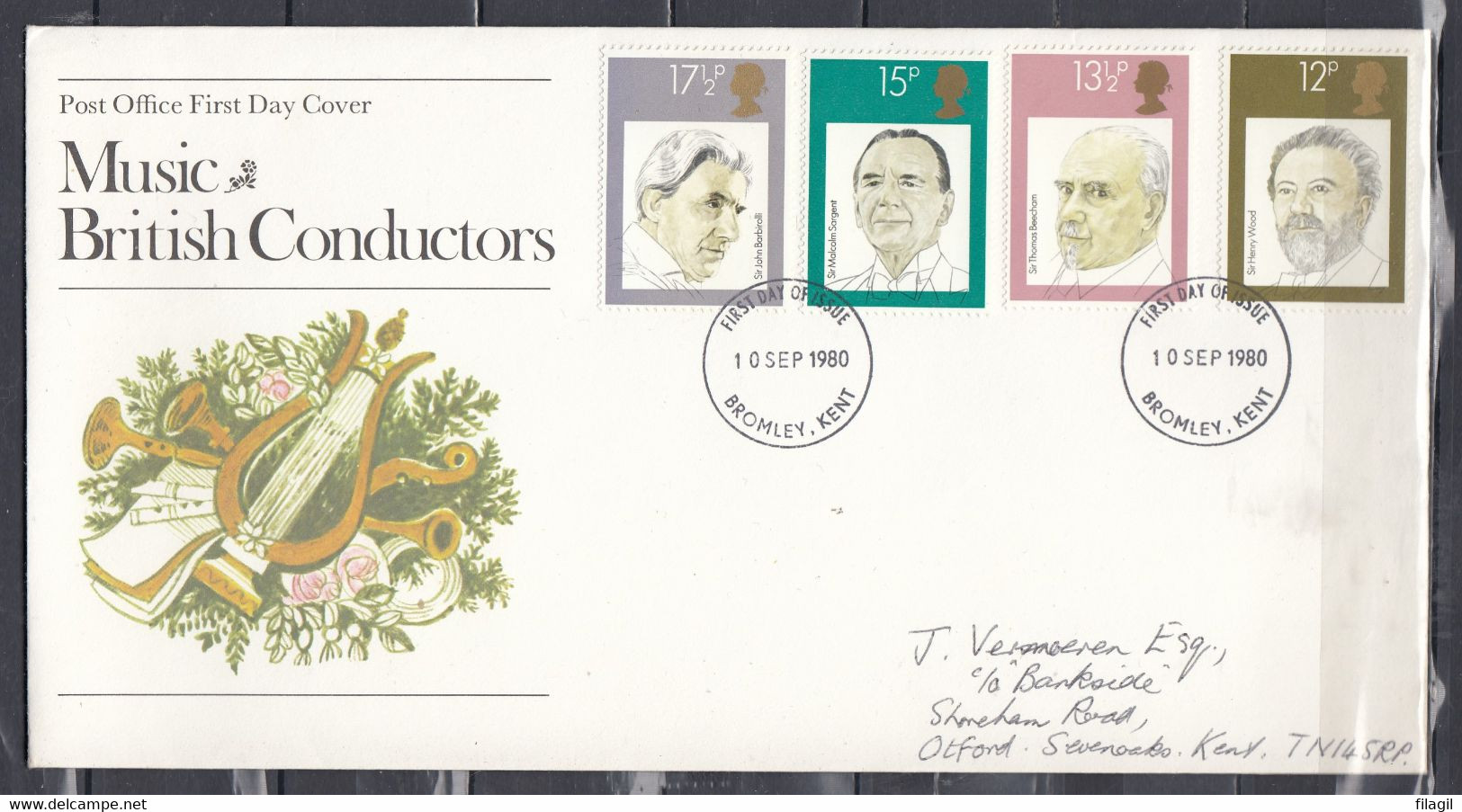 FDC Van Bromley Kent - 1971-1980 Decimal Issues