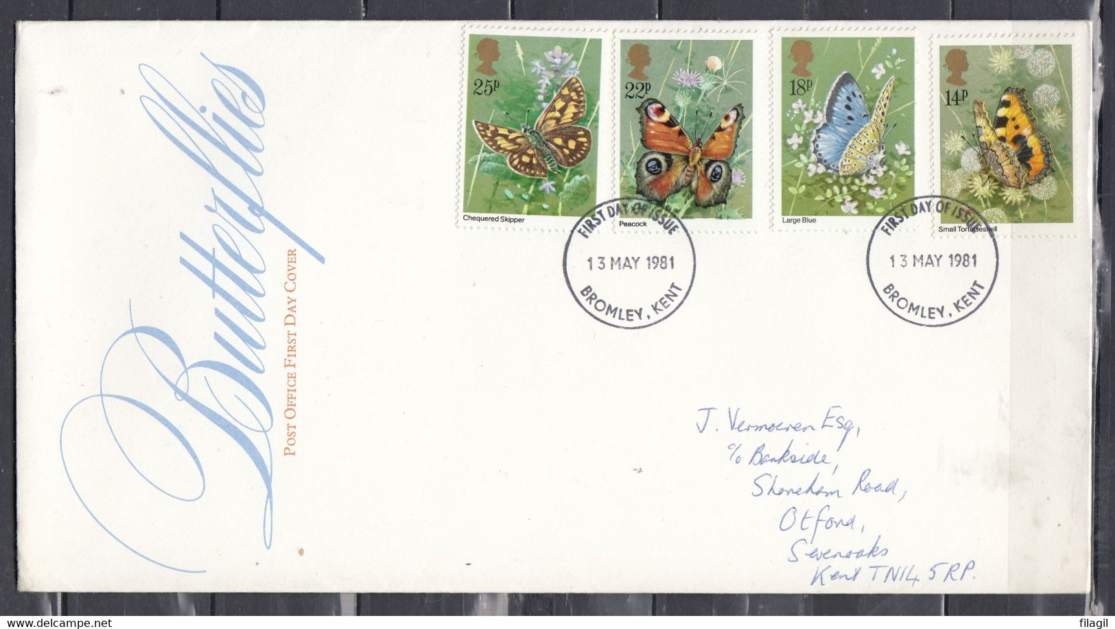 FDC Van Bromley Kent - 1971-1980 Decimal Issues