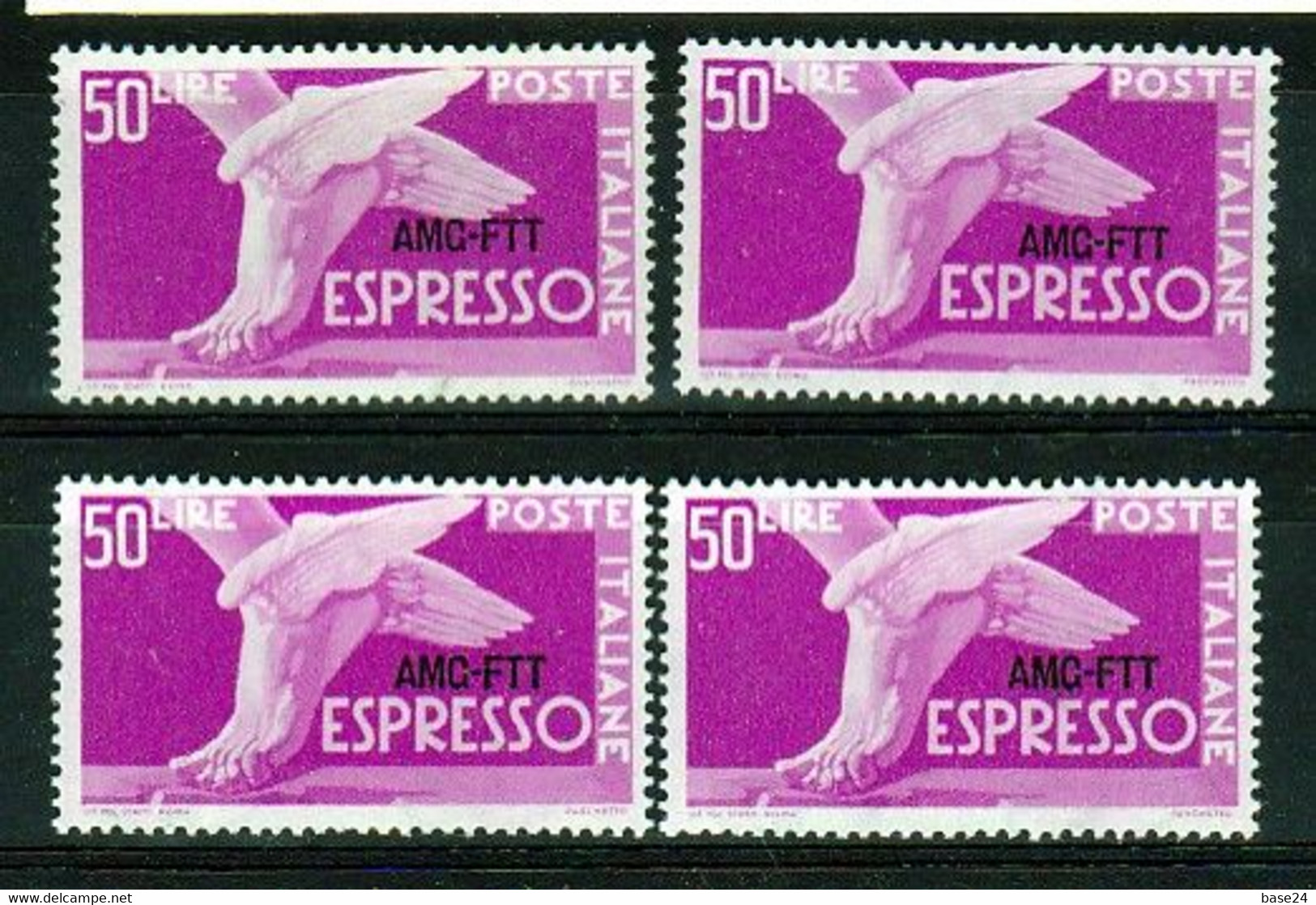 1952 Italia  Italy Trieste A  50 Lire Espresso X 4 MNH** - Express Mail