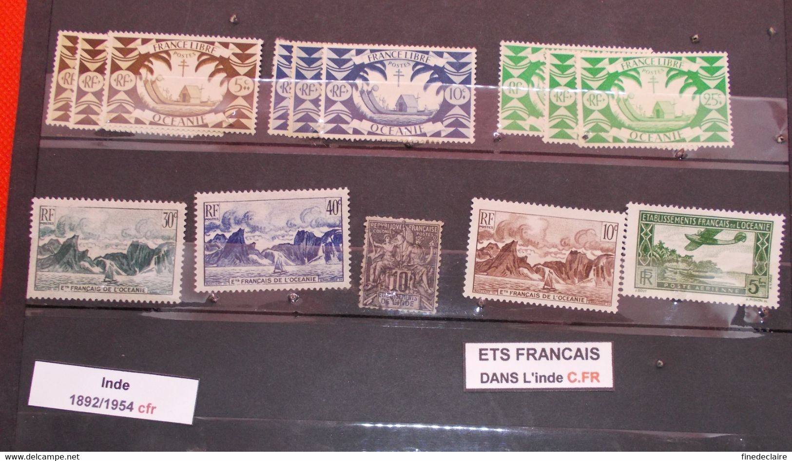 Colonie - Lot De Timbres - Inde, Ets Français Dans L'Inde - Sonstige & Ohne Zuordnung