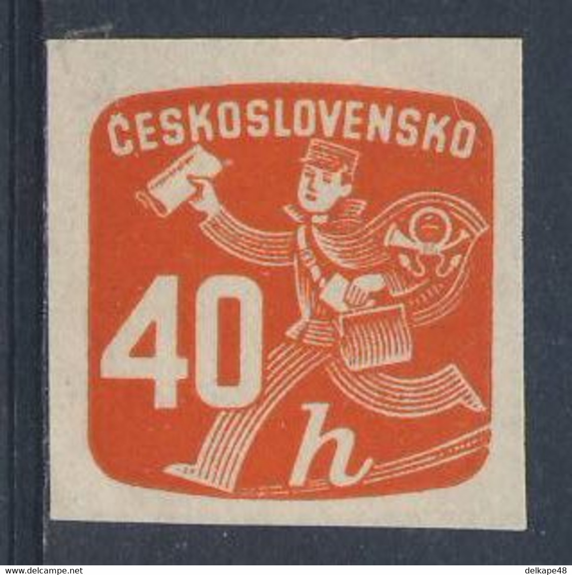 Tschechoslowakei Czechoslovakia 1945 Mi 486 YT 32 SG N473 ** Newspaper Express Stamp Optd. NOVINY - Zeitungsmarke - Zeitungsmarken