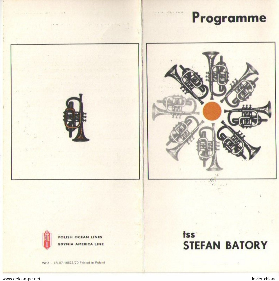 Programmes De La Journée Polonaise/ TSS STEFAN BATORY/Polish Ocean Lines/Croisière Sur Le St Laurent/1983    MAR96 - Otros & Sin Clasificación