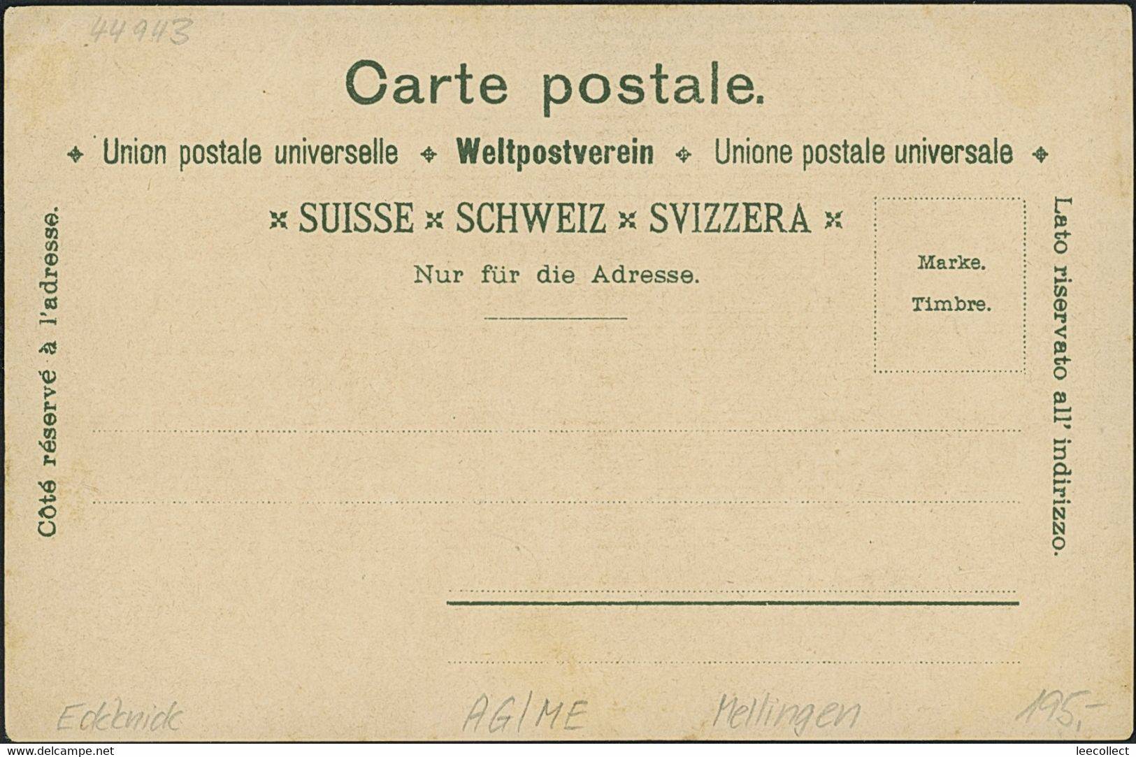 Suisse - AG Mellingen - Litho - Mellingen