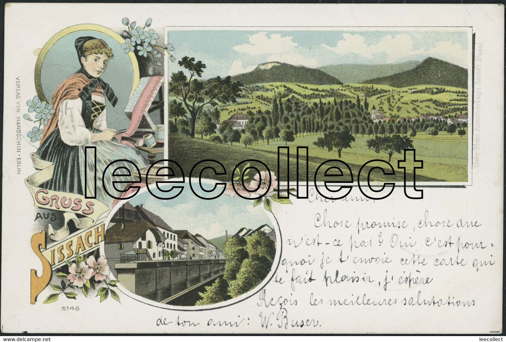 Suisse - BL Sissach - Litho - Sissach