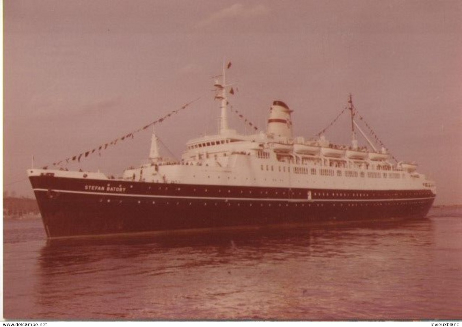 Grande Carte Postale/Tirage Photographique/ SS STEFAN BATORY/Polish Ocean Lines/Bateau De Croisière Polonais/1983  MAR92 - Autres & Non Classés